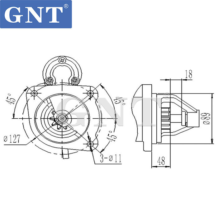 12V 10T MASSEY FERGUSON AGRICULTURAL TRACTOR MF-3630 STARTER MOTOR S9268 113901 DRS0604 11131116 11131426 11131728 11131746