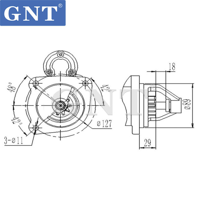 12V 10T GNT FACTORY PERKINS 1104D STARTER MOTOR IS1289 STI1784LC STI1784MA STI1784MH STI1784SU STI1784UL MS226 MS403 STI1784RB STI1784WA 2873K604 2873K605 2873K606