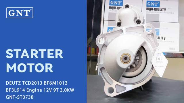 12V 9T Starter compatible with DEUTZ TCD2013 Engine STI1130MH STI1130SU STI1130UL STI1130YN MS446 MS65 STB1130RB STB1130WA STB4130WA