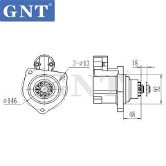 24V 12T IVECO 720 Starter CST35601ES CST35601OS CST35601RS 19081001 19081903 35014VL DRS0229