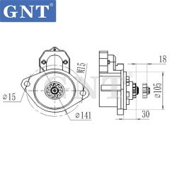 12V 11T HINO 268 Engine Starter motor 4280006980 4280006981 4280006982 4280006990 2810078190 28100E0310