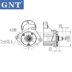 24V 11T NISSAN FORKLIFT TRUCKS F03 F05 TD42 Starter Motor﻿ STN3191XY STN3191YJ LRS01886 LRS1886 STH3191WA STM3191WA STN3191WA 2330006J01 2330006J02 2330006J04
