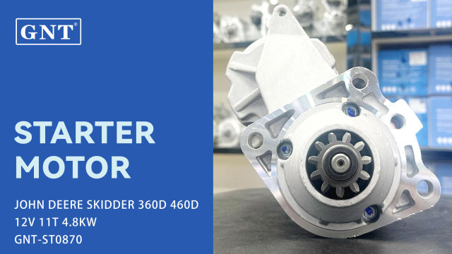 12V 11T GNT Starter compatible with JOHN DEERE 360D 460D Engine AT195414 RE502811 RE506079 STN8470BL STN8470EC STN8470UL STN8470US STN8470RB STN8470WA 18978N 300N11113Z