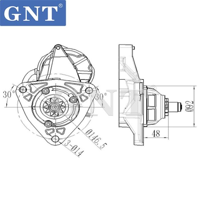 12V 10T High Quality New Holland Tractor TJ500 Starter motor STN4646XY STN4646YJ STN9646UL STN4646WA 2509687C91 87413501 STR9051 18508N 300N10638Z