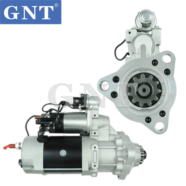 12V 11T Starter compatible with CUMMINS ISM ISX Engine 8201079 8300009 8300019 8300020 4280001210 4280001211 4280001220 4280001221 FL0379 MIB970379FL 113550 STD3550BA STD3550MH