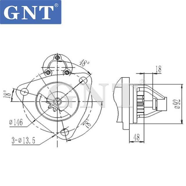 CASE AGRICULTURAL TRACTOR 2290 STARTER MOTOR STI3429RB STI3429WA 162000090722 87413500 1912347 1912212 2-2710-ND-2 17353N 18343N 300N10276Z