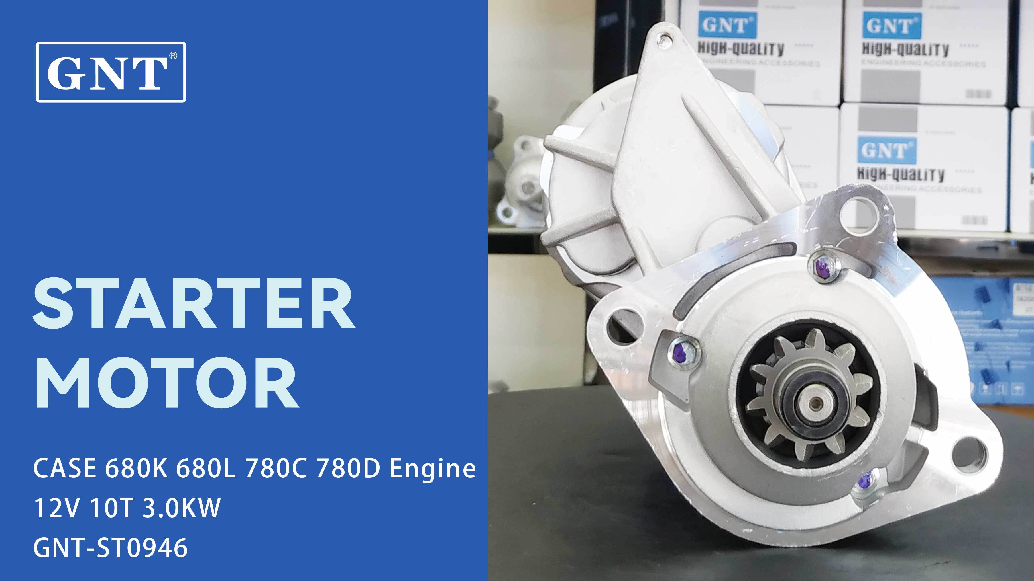 12V 10T Starter compatible with CASE 680K 780D Engine 114449 116928A1 116928A2 116928A23 1987565C1 259720A1 A186247 A187615 1280005370 1280005371 1280005372 1280005373