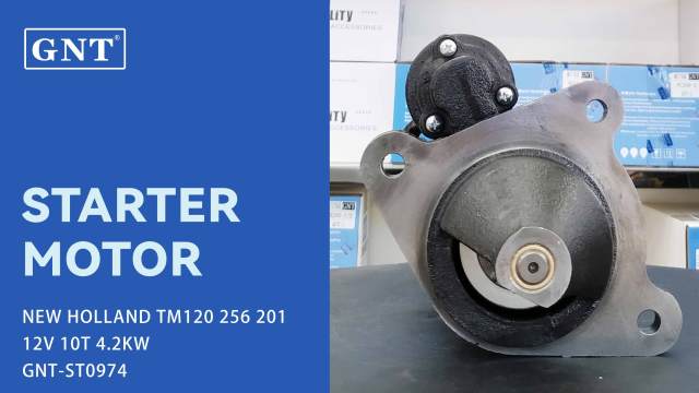 12V 10T Starter compatible with NEW HOLLAND 6-456 Engine STI7183SU LRS01637 MS25 MS291 STI4183WA 82013134 82014160 19653N 33407N