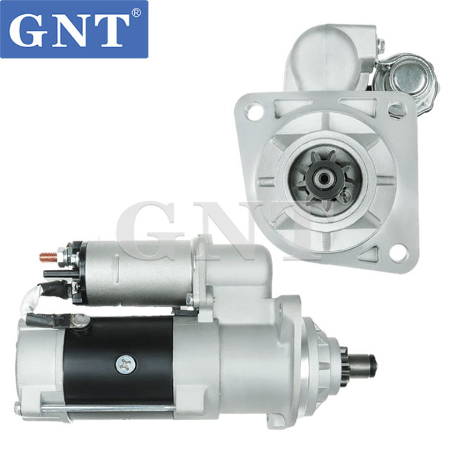 24V 9T Starter Motor compatible with NEW HOLLAND 7D TRACTOR Engine 75259789 10479654 8200065 75327465 STD1743NB