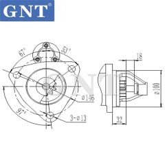 24V 10T Starter compatible with BELARUS D-242 Engine STG9356XY STI3356UL 20063708 18547 LRS01945 443115172780 9172702 9172780 MS360 MS650 20073708000