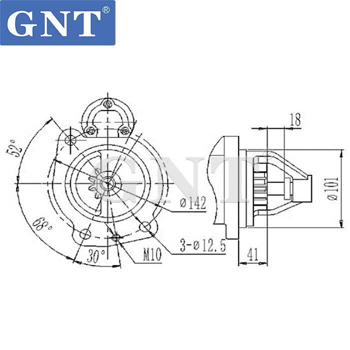 24V 10T Starter compatible with BELAZ YaMZ240 Engine STR4581TJ STR4581ZL MS258 STI4581RB STI4581WA STR4581WA M93R3110SE M93R3110SE-VPP 90404