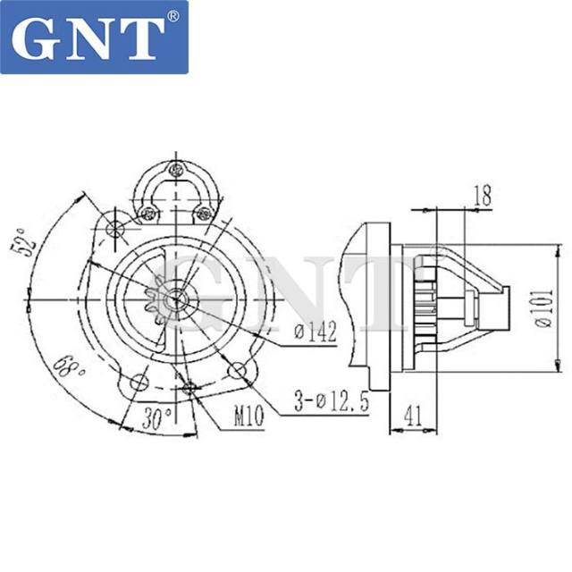 24V 10T Starter compatible with BELAZ YaMZ240 Engine STR4581TJ STR4581ZL MS258 STI4581RB STI4581WA STR4581WA M93R3110SE M93R3110SE-VPP 90404