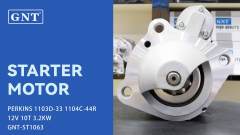 12V 10T Starter compatible with PERKINS 1103D-33 Engine STE3655RB STE3655WA STE8655WA 2872K405 2873K405 T410865 T412689 35263300 860715 2-3280-2W 18940N 22810MM