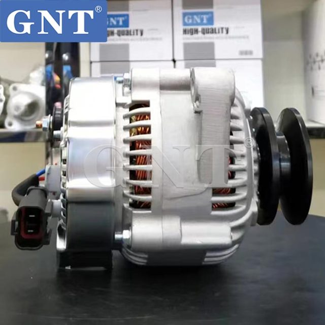 24V 60A Alternator compatible with KOMATSU S4D95E-5 6D95L Engine 114113 CAL40611AS 4063626 4063913 5521053 1012114050 1012117960 1022114050 9761219796 6008616410 60086164102 6008616420