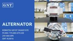 24V 60A Alternator compatible with KOMATSU 6D107 PC200-7 Engine 1022114050 9761219796 6008616410 60086164102 6008616420 ALN4113BS ALN4113CY