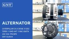 24V 55A Alternator compatible with CATERPILLAR 3056E Engine DRA0031 1022118140 1022118141 DAN651 1556256 71440208 ALE3141LP
