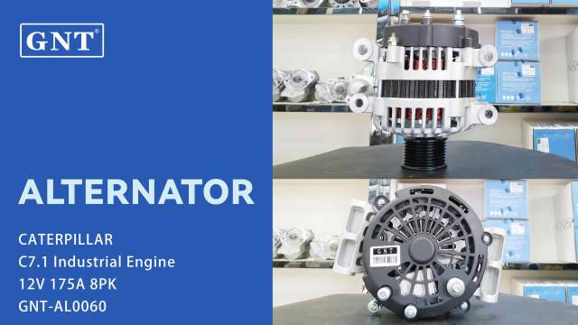 20R3598 20R3599 Alternator 12V 175A Compatible with Caterpillar TH366C TL943D TH3510D Telehandler - Replaces 3218928, 8600376, ALD4062ML