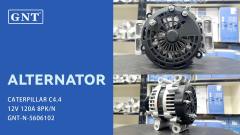 12V 120A Alternator compatible with CATERPILLAR C4.4 C6.6 D5K2 Engine ALD8903LK ALD8903ML ALD8903NB T405758 T430452 21211N 301N21066Z