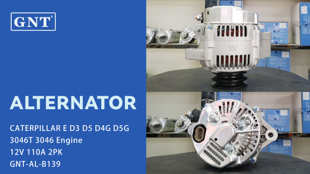 12V 110A Alternator compatible with CATERPILLAR 3046 D3 D5 Engine 0210800510 1022113030 DAN2034 ALN3000LK ALN3000UX 32B6803300 12875N 301N22378Z