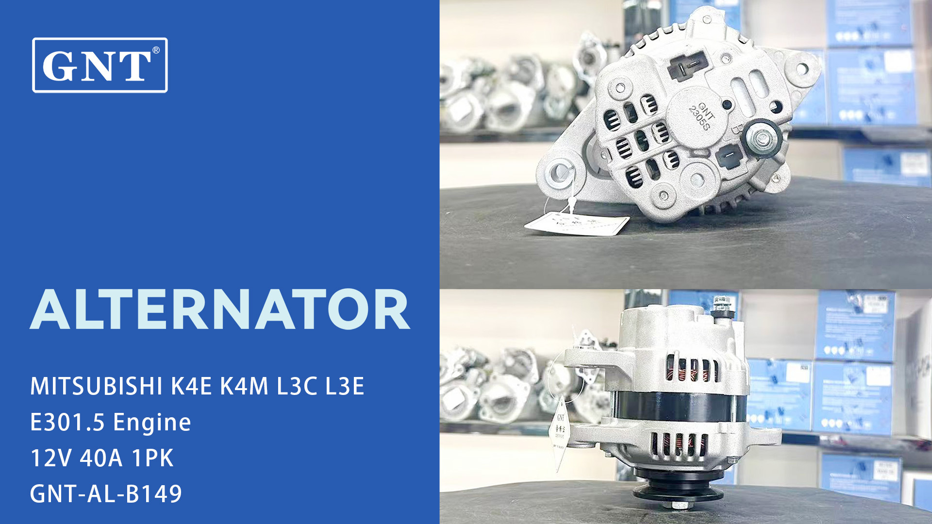 12V 40A Alternator compatible with MITSUBISHI E301.5 K4E K4M L3C Engine 111832 CAL35165AS 1038008 ALM5371BS A0T25171 A0T25271 A0T25371