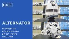 24V 35A Alternator compatible with MITSUBISHI S6K E320 E200B Engine ALM6165LK ALM6165UX A0045T70383 A005T70383 A5T70383 ME049165 TA000B05801