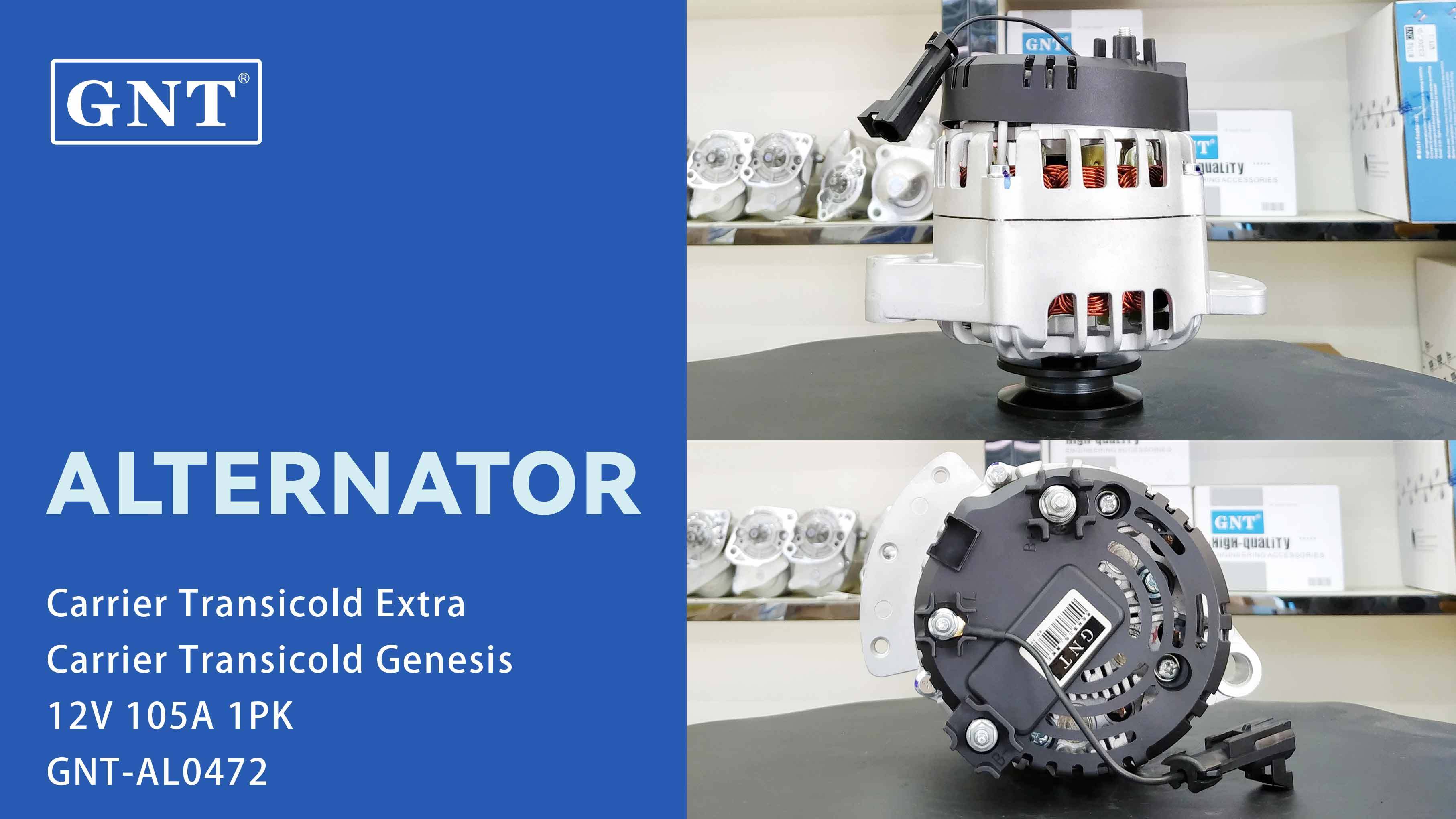 12V 105A Alternator compatible with Carrier Transicold Engine 4702610 4702611 SG7S058 8619N 8428N 8618N