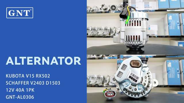 12V 40A Alternator compatible with KUBOTA V15 RX502 Engine 1012111170 1012111380 1022110010 DAN2028 DAN2039 AM879908 AUC13336 LVA12357