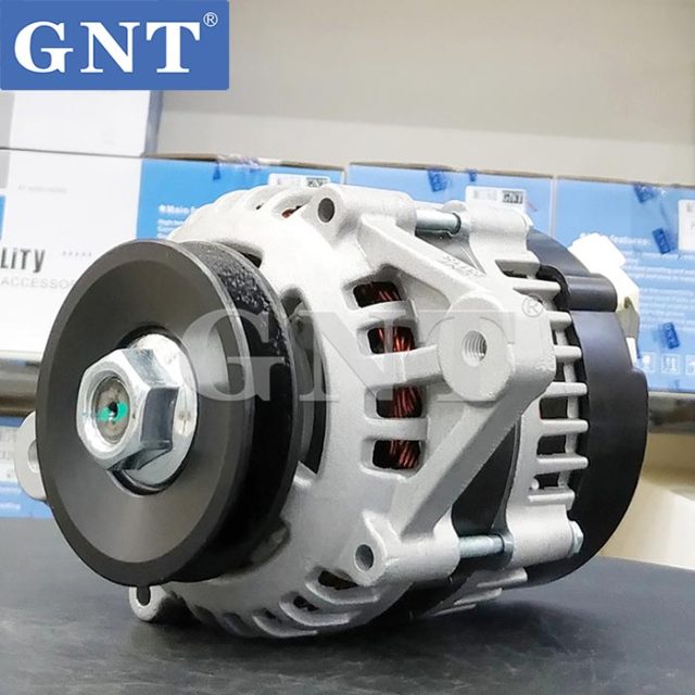 12V 50A Alternator compatible with HYUNDAI R60-5 DH605 DELCO 5SI Engine LR140721 LR140721B LR140721C LR140721D LR140721E LR140727 11983677210 AM878581 AM880733