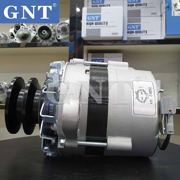 24V 35A Alternator compatible with ISUZU 6BB1 6BD1 EX200-3 Engine CAL50603AS 1812003590 1812004400 1812004401 1812004402