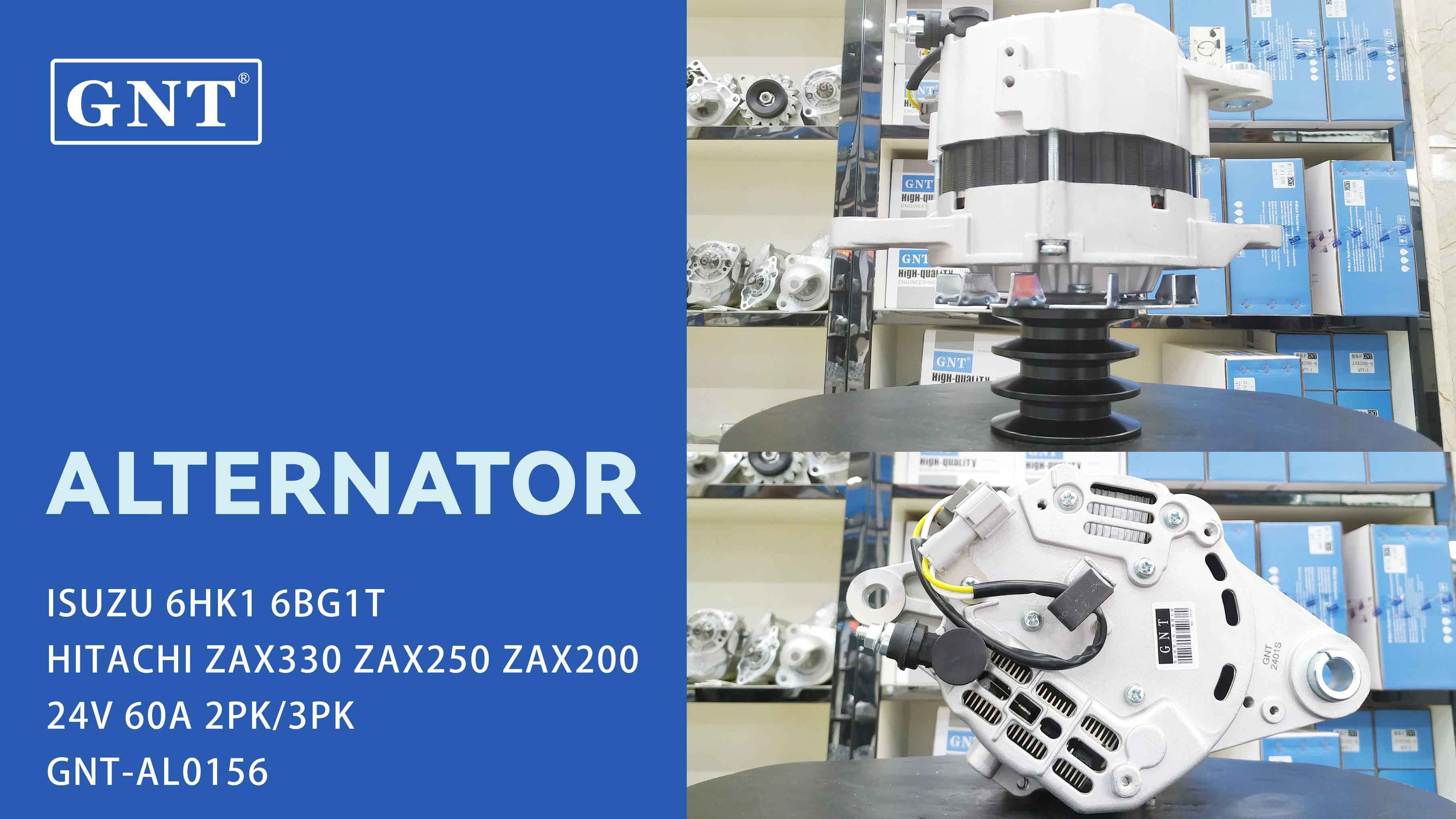 24V 60A Alternator compatible with ISUZU 6HK1 6WG1 Engine A004TU6981AM A004TU6981C A004TU6981D A004TU6981DZC A004TU7494 A4TU6981 A4TU6981AM A4TU6981C A4TU6981D A4TU6981DZC
