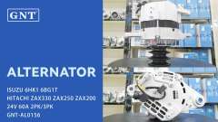 24V 60A Alternator compatible with ISUZU 6HK1 6WG1 Engine A004TU6981AM A004TU6981C A004TU6981D A004TU6981DZC A004TU7494 A4TU6981 A4TU6981AM A4TU6981C A4TU6981D A4TU6981DZC