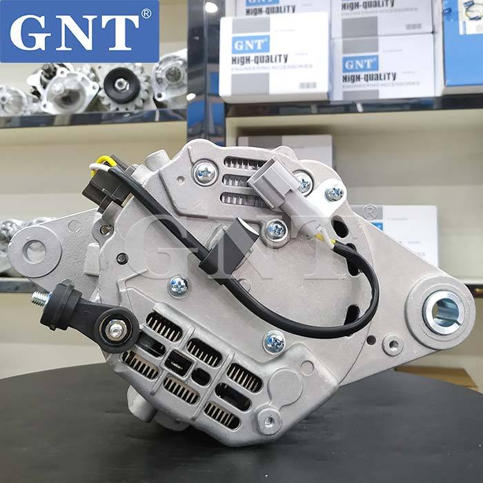 24V 55A Alternator compatible with ISUZU 4HK1 ZAX230-3 Engine 71440523 3266800101 32G6800100 0350004598 0350004838 0350004848