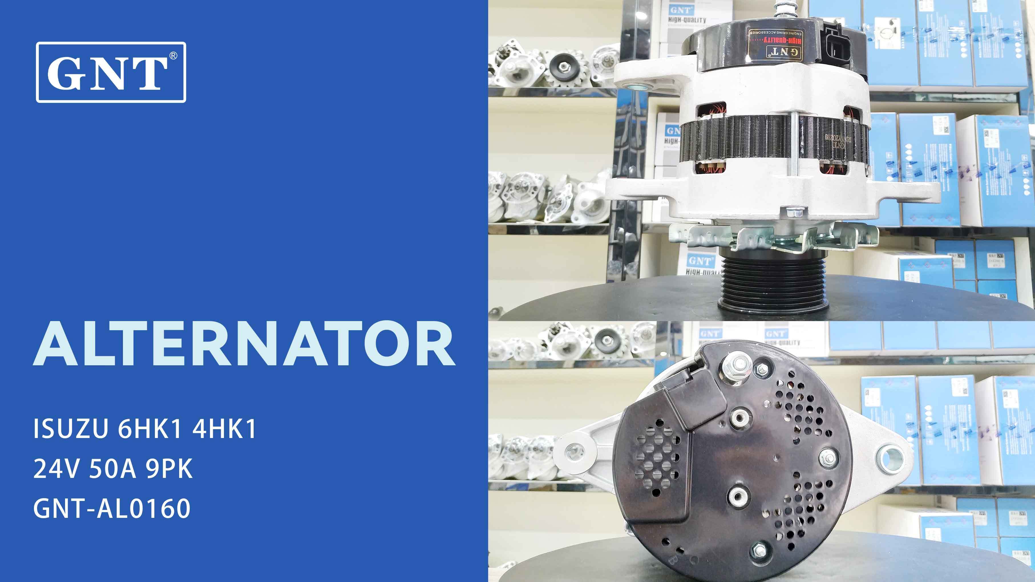 24V 50A Alternator compatible with ISUZU 6HK1 4HK1 Engine 8980134621 89980134621 89980182040 0350004628 0350004638