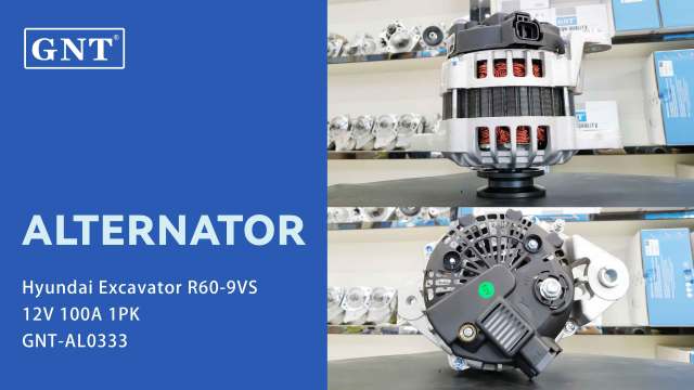 12V 100A Alternator compatible with Hyundai Excavator R60-9VS Engine 21M944001 2616264 A0002616264