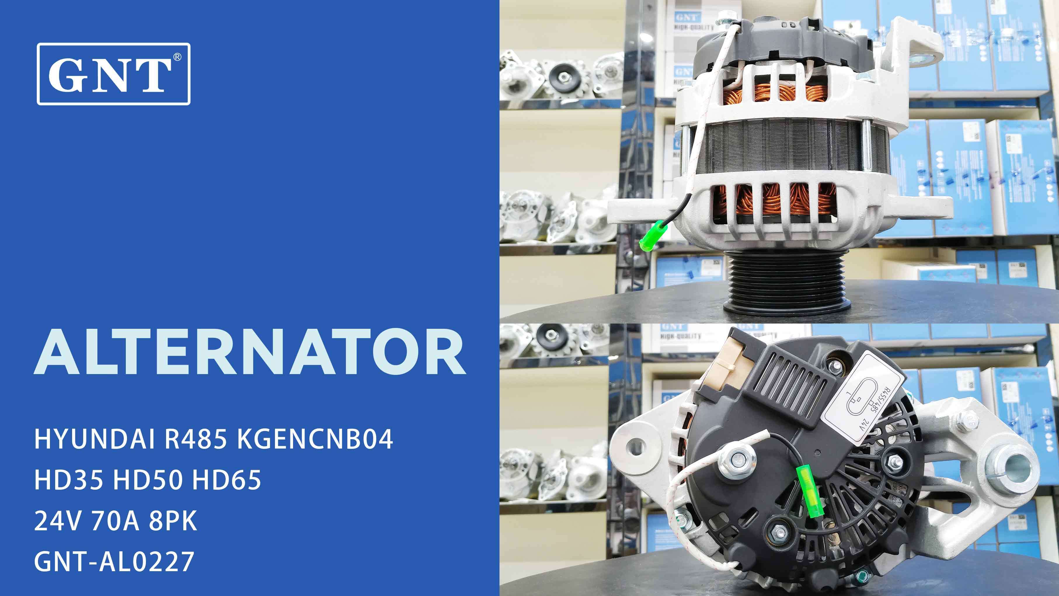 24V 70A Alternator compatible with HYUNDAI R485 R455-7 R505 Engine 3730048500 3730048AA0 3730048AA1 2655838 600288 A0002655838