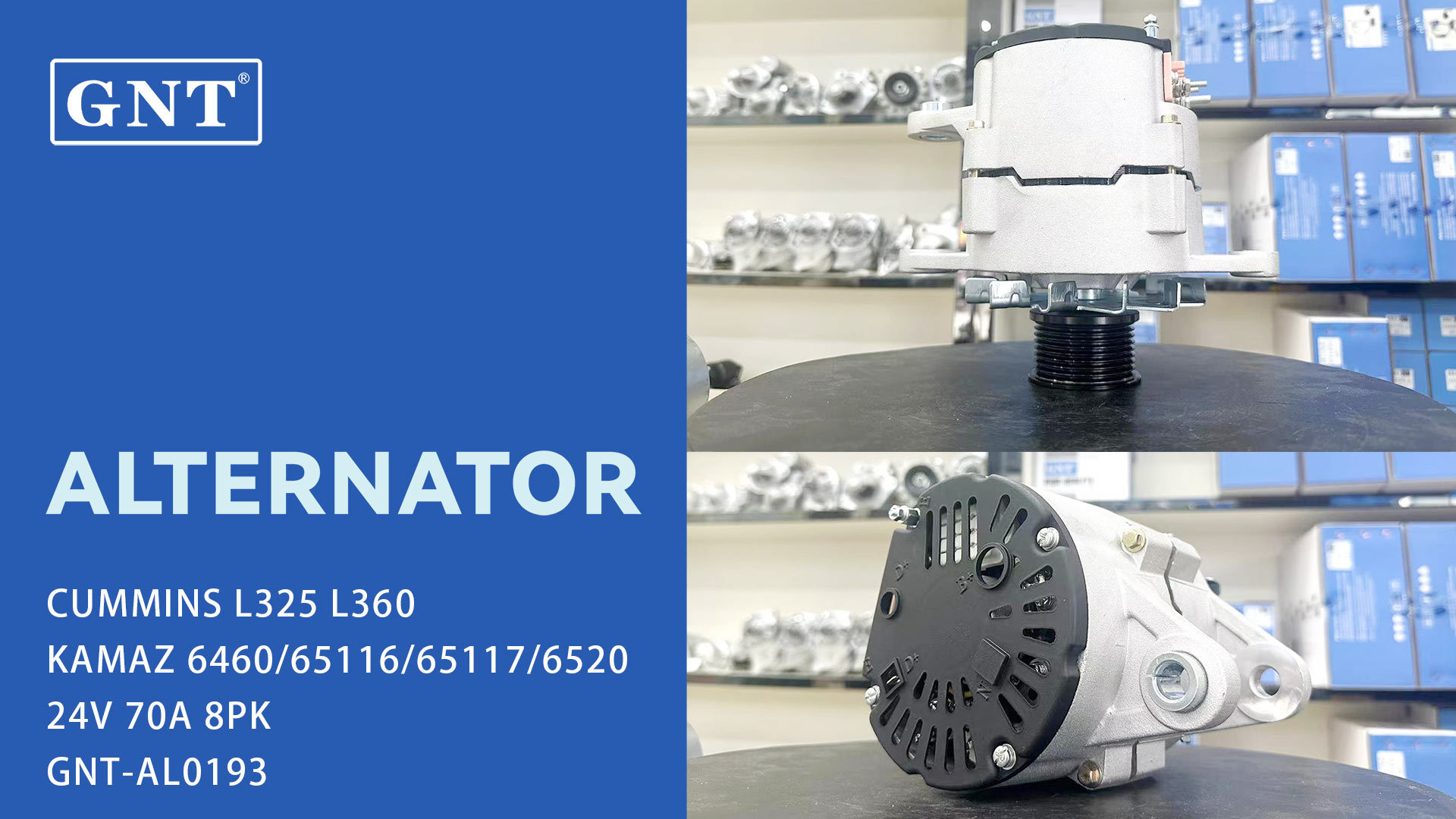 24V 70A Alternator compatible with  KAMAZ 6460 65116 65117 6520 6522 Cummins L325 L360 Engine 5303837 5319352 C3972529 C5288082 C5315004