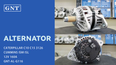 12V 160A Alternator compatible with CUMMINS ISM ISL Engine 110555JHO 110803 8LHA2057V 8LHA2057VA 8LHA2057VGH 8LHA2070 8LHA2070V 8LHA2070VE