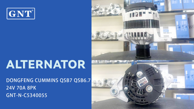 28V 70A 8PK Alternator compatible with DONGFENG Cummins QSB7 QSB6.7 Engine 5340055 ALD3874ML 800157059