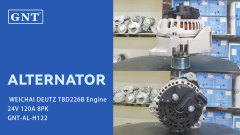 24V 120A GNT Alternator for WEICHAI DEUTZ TBD226B Engine 0124655106 0124655767 0124655768 4110000406009 1-3481-25W 1002050761 612600090660