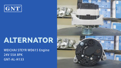 24V 55A Alternator compatible with WEICHAI STEYR WD615 Engine ALQ8924BJ ALQ8924LP ALQ8924UW 612600090147 612600090147 VG15600900128 301N21441Z