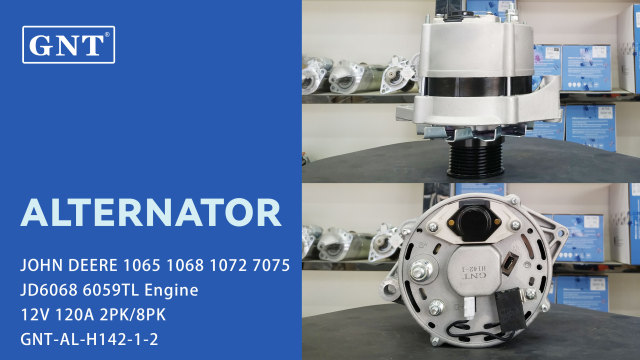 12V 120A Alternator compatible with JOHN DEERE 6059TL Engine 6228057M91 6228058M91 6306840M91 6306841M91 6306842M91 0120484012 0120484017