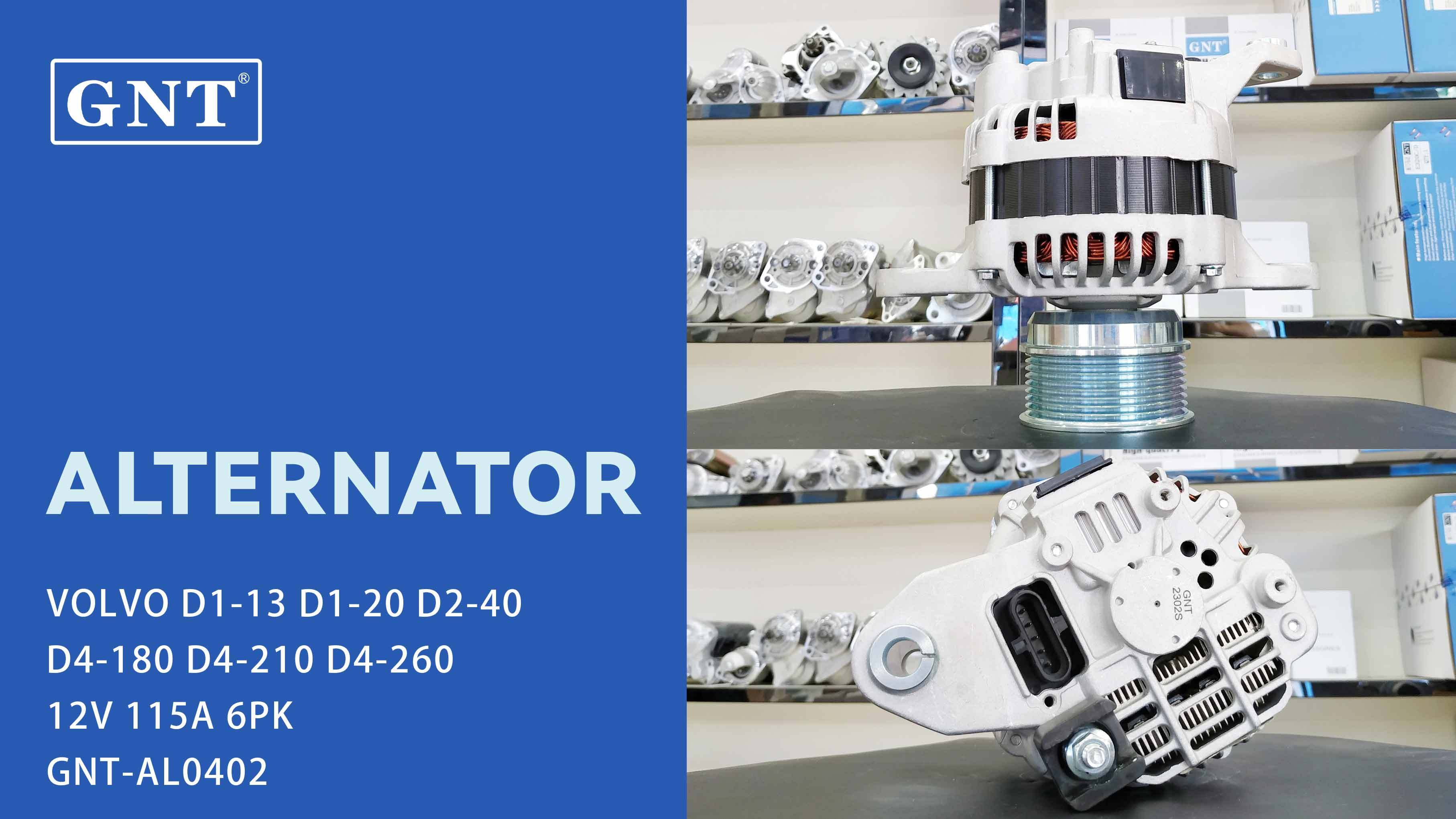 12V 115A Alternator compatible with VOLVO D2-40 D2-55 D4-210 Engine CAL35194 LRA02921 LRA2921 A003TR0091 A003TR0091ZT A003TR0092 A003TR0092ZT A003TR0094 A003TR0094ZT