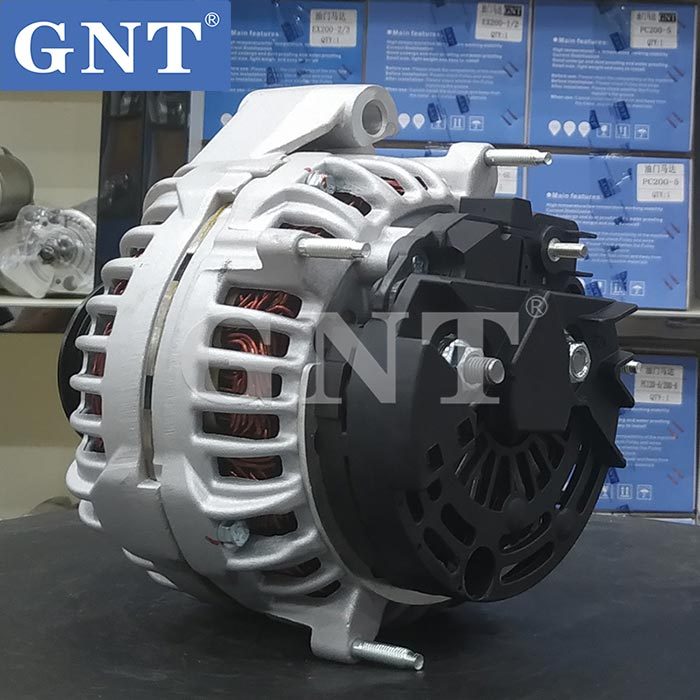12V 200A Alternator compatible with JOHN DEERE 6068HL497 Engine CAL10414AS AT384632 RE210793 RE554472 RE555751 SE501834