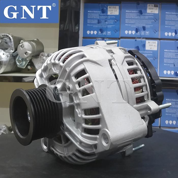 24V 100A GNT Alternator compatible with JOHN DEERE 6090HFC94 Engine 0124655081 0124655189 0124655190 11205186 AAN3217 AT488138 RE538241 RE558676 SE502563