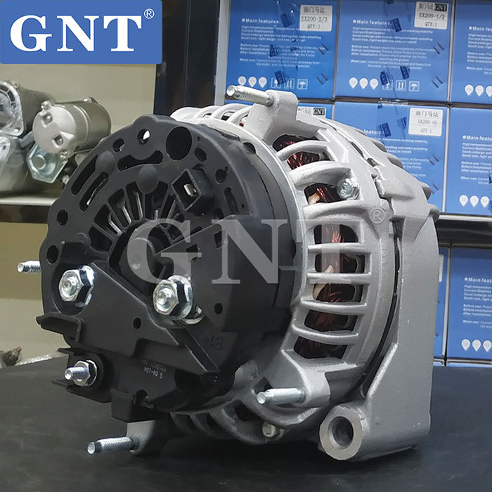 24V 100A GNT Alternator compatible with JOHN DEERE 6090HFC94 Engine 0124655081 0124655189 0124655190 11205186 AAN3217 AT488138 RE538241 RE558676 SE502563