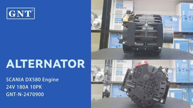 24V 180A Alternator compatible with SCANIA DX580 Engine AVI150P2101HP AVI150P2114HP 2448165 2470900 2572595 2853478 2853484 2905970 2920858 570718