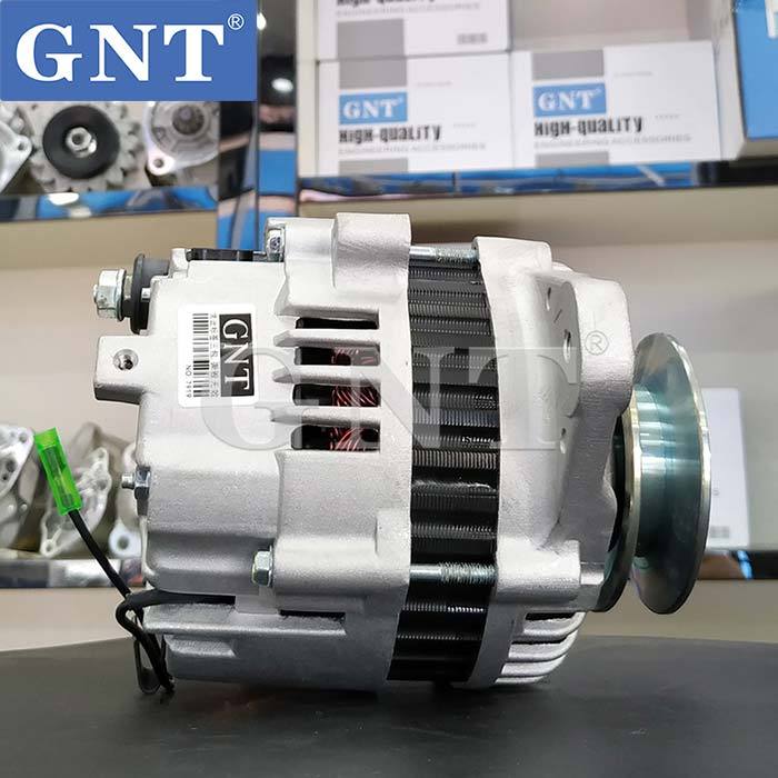12V 80A GNT Alternator compatible with KOMATSU Backhoe WB140 Engine 114262 CAL20157AS 2506162 LR180763 1-3059-25W 12391077210