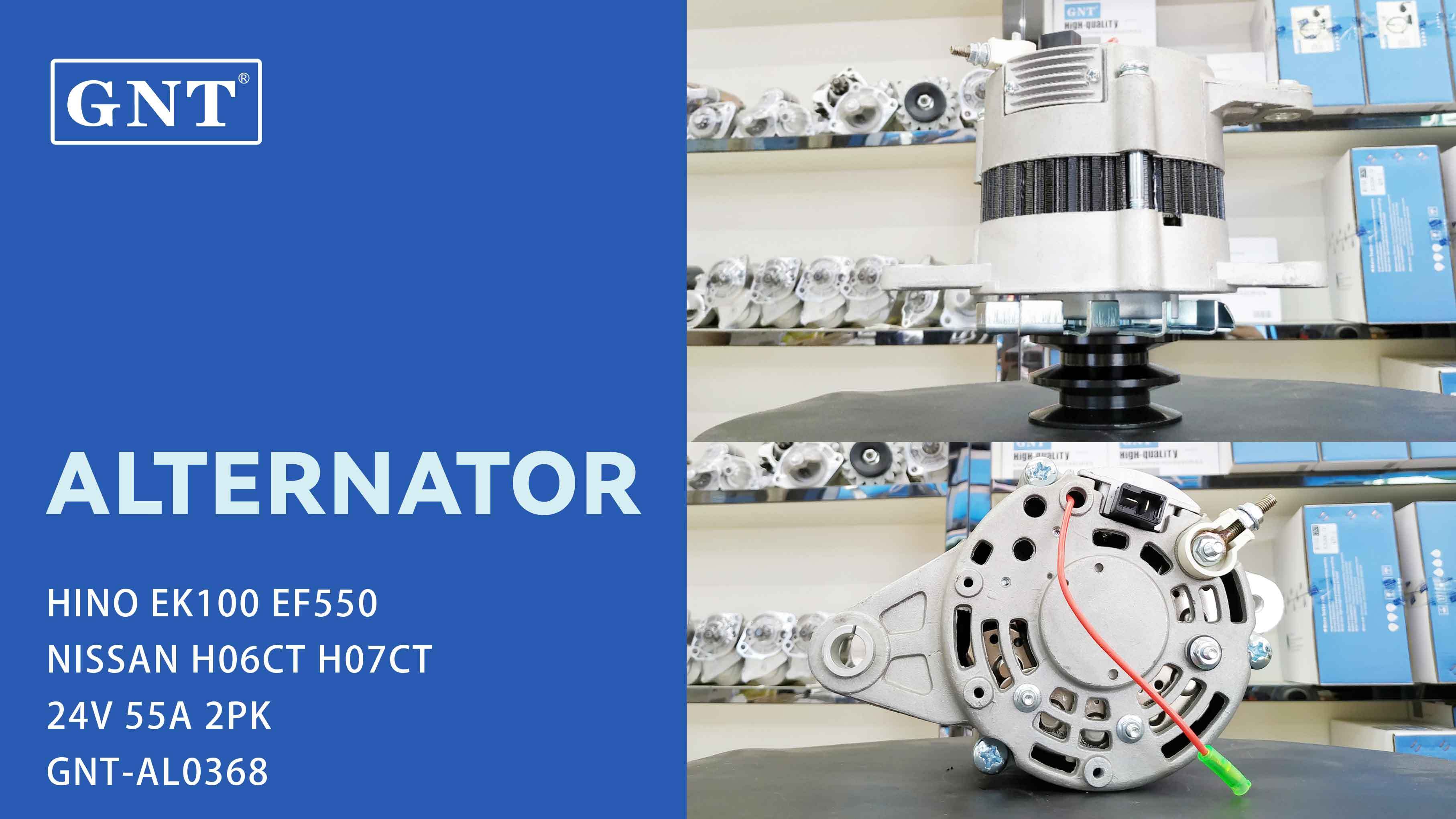 24V 55A Alternator compatible with NISSAN H06CT Engine 114414 2310025769 270401151 LR23572 LR23576 LR24029 LR24029B LR24032 LR240602