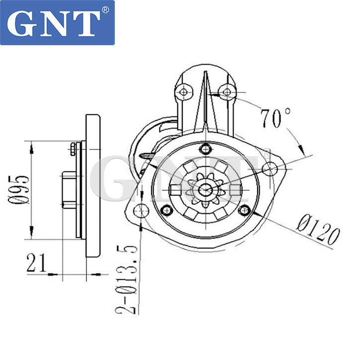 12V 9T Starter motor for ISUZU CAMPO KB 2.2 D KBD27 5811000800 5811000801 5811001111 5811001112 5811001331 8941365070 8944104090 8970848770 110412 F032110412
