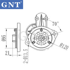 12V 9T Starter motor for ISUZU CAMPO KB 2.2 D KBD27 5811000800 5811000801 5811001111 5811001112 5811001331 8941365070 8944104090 8970848770 110412 F032110412